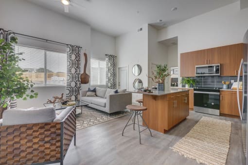 Open Concept Living and Kitchen at The Heights at Legend Hills, Clearfield, UT, 84015