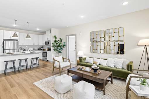 Bright Living Room at The Isley at Windsor Hill, North Charleston, 29420