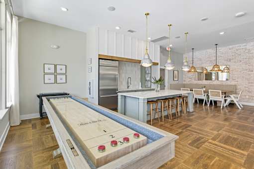 Game room with billiards table at The Isley at Windsor Hill, North Charleston, SC