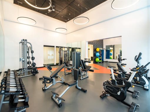 Fitness center at Upper West, West Jordan, UT