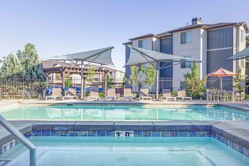 hot tub and pool