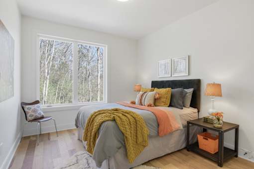Bedroom With Expansive Window at The Yarra, Madison, TN