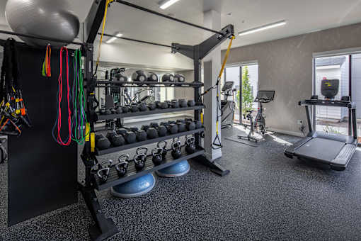 Fitness center at The Arvon, Vancouver