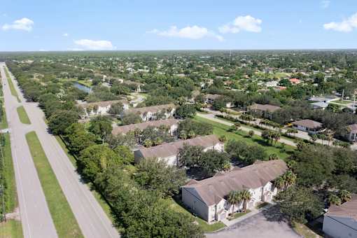 Aerial view of community at Mer Soleil Apartments, Naples, Florida