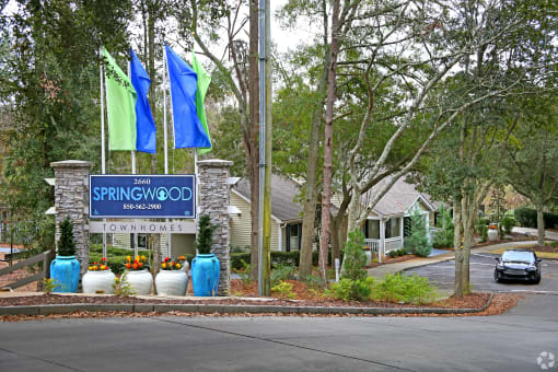 Outdoor Signature at   Springbrook Townhomes Apartments,Tallahassee, Florida