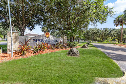 Property Sign at Mer Soleil Apartments, Naples, 34116