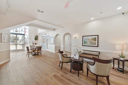 leasing office common area at Azure Point at Encinitas, California