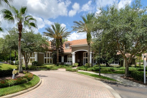 Arbor Lakes Driveway and Clubhouse Sanford Orlando Florida