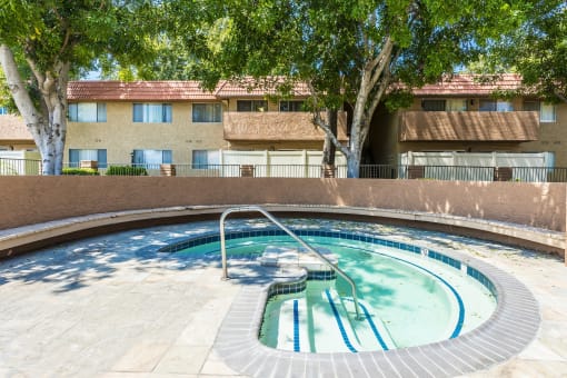 Hot Tub at Canyon Club Apartments, California