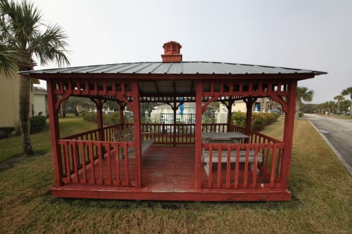 Relaxing Gazebo  at Seaside Villas Apartments, Pacifica SD Mgt, St Augustine, Florida