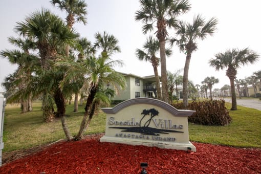 Seaside Villa Entrance Sign at Seaside Villas Apartments, Pacifica SD Mgt, Florida, 32080
