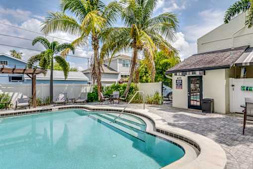 Large outdoor pool at The Place at Davis Islands, Tampa, Florida