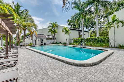 Pool surrounded by trees at The Place at Davis Islands, Florida, 33606