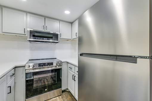 Stainless steel refrigerator at The Place at Davis Islands, Tampa, 33606