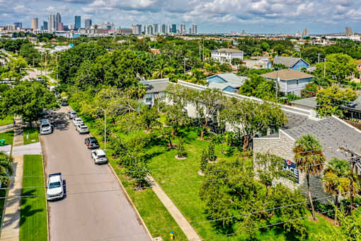 Aerial view at The Place at Davis Islands, Tampa, FL