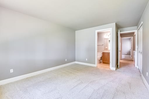 Bedroom flooring at Village at The Pointe Apartments, Tacoma
