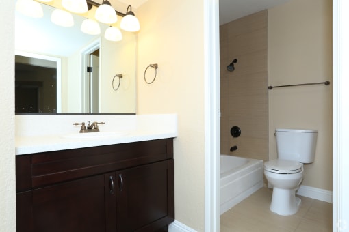 Bathroom at Sky Court Harbors at The Lakes Apartments ,Las Vegas,89117
