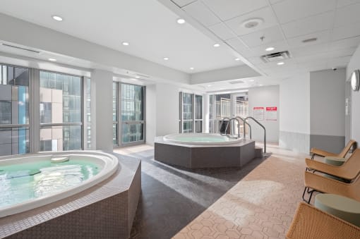 Indoor Spa at Shoreham and Tides Apartments, Chicago, IL, 60601