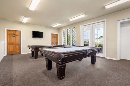 Pool Tables at Chevy Chase in Austin, Texas 78752