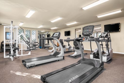 Cardio Equipment in the Fitness Center at Chevy Chase in Texas 78752