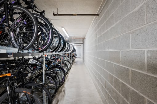 Bike Storage at Shoreham and Tides Apartments, Chicago, 60601