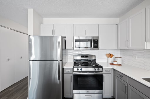 Stainless-Steel Appliances at Shoreham and Tides Apartments, Illinois, 60601