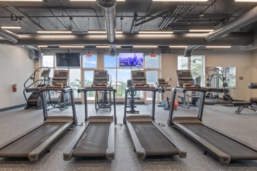 Cardio Equipment at One Plantation in Plantation, FL 33324