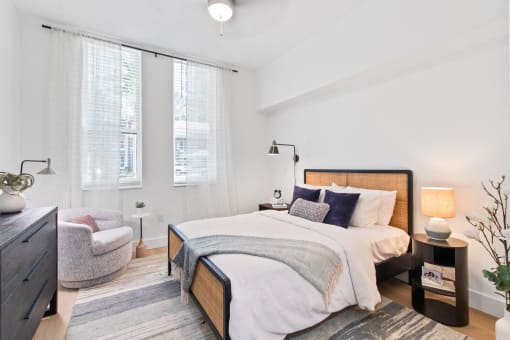 Light and Airy Bedroom at One Plantation in Plantation, FL 33324