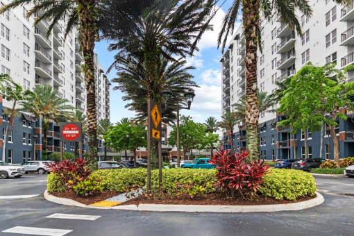 Lush Landscaping at One Plantation in Plantation, FL 33324