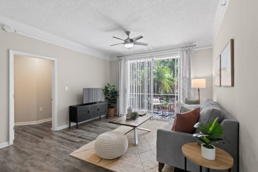Furnished Living Room at Verona at Boynton Beach Apartments in Boynton Beach, FL 33426