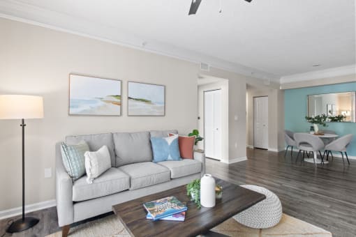 Furnished Living Room at Verona at Boynton Beach Apartments in Boynton Beach, FL 33426