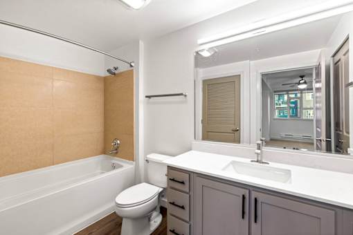 Updated Bathroom at 128 on State Apartments in Kirkland, WA 98033