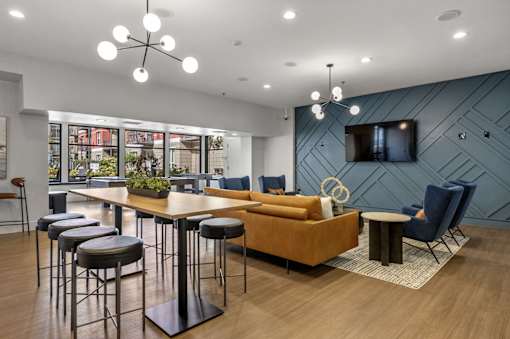 Community Clubhouse at Avant at the Arboretum Apartments in Lisle, IL 60532