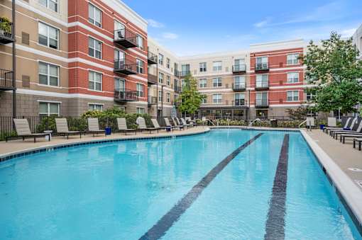 Resort Style Heated Pool at Avant at the Arboretum Apartments in Lisle, IL 60532