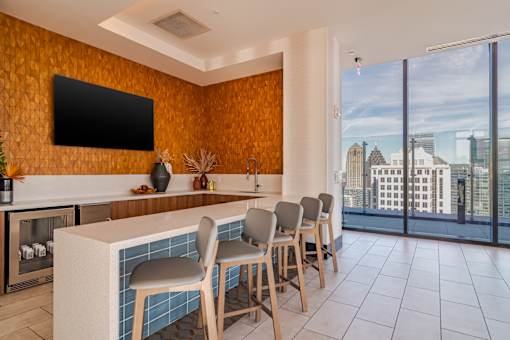 Pool Lounge Area at 903 Peachtree Apartments in Atlanta, GA 30309