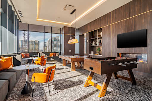 Community Game Room at 903 Peachtree Apartments in Atlanta, GA 30309
