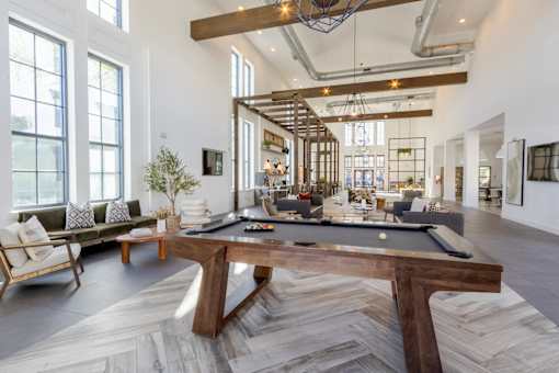 Market-Style Community Lounge at The Merchant Apartments in Charleston, SC 29403