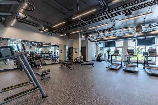 Luxury Fitness Centerat One Plantation Apartments in Plantation, FL 33324
