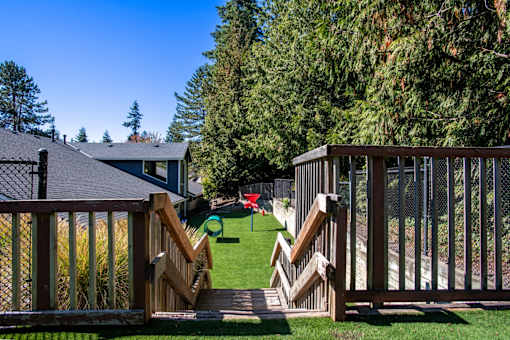 Onsite Dog Park at Brackett Apartments in Edmonds, WA 98020