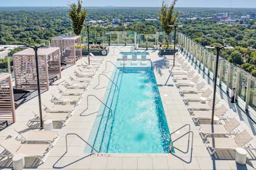 Rooftop Pool at 903 Peachtree in Atlanta, GA 30309