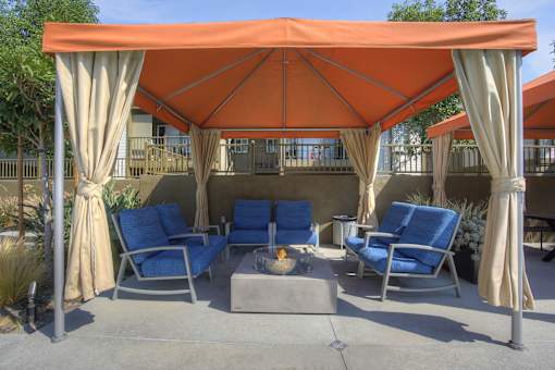 Poolside Lounge at Reserve at Chino Hills Apartments in Chino Hills, CA 91709