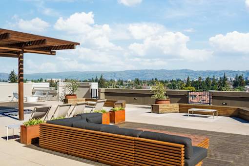 Apartment Deck at Misora Apartments, California