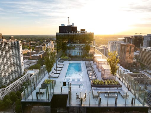 Sunset view at 903 Peachtree, Georgia, 30309