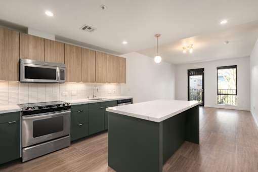 Contemporary Kitchen at Misora Apartments, San Jose, CA