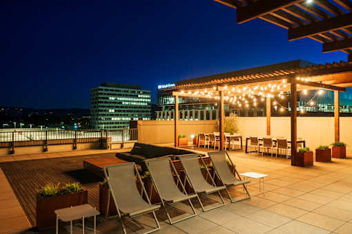Spacious Rooftop Deck at Misora Apartments, San Jose, California