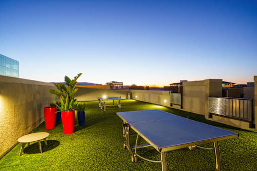 Lighted Tennis Court at Misora Apartments, San Jose, California
