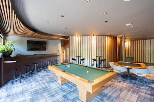 Pool table at Misora Apartments, California, 95128