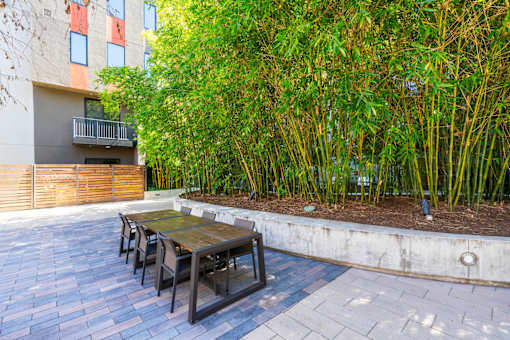 Front Porch Area at Misora Apartments, San Jose, CA, 95128