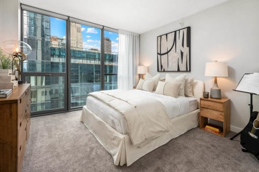 Carpeted Bedroom at Shoreham and Tides, Chicago, 60601