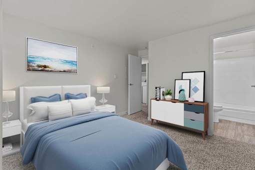 Gorgeous Bedroom at Brackett Apartments, Washington, 98020